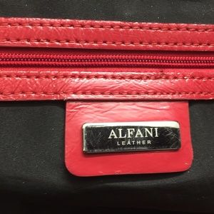 Alfani Red Leather Bag